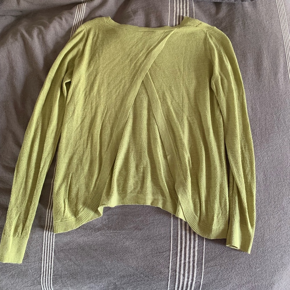 Womens open back light sweater